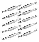 10 Plug P10 Macho Stereo Niquelado Com Mola Rj3pp-nn Roxtone