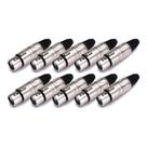 10 Plugs XLR F Cabo Fêmea Santo Angelo 10 Plugs XLR F Cabo Fêmea Santo Angelo