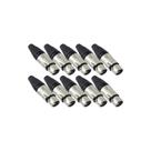 10 Plugs XLR F Fêmea Cabo Linha Datalink Canon