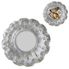 10 Porta Jóias Redondo de Vidro Cristal Luxo Multiuso 12cm