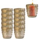 10 Portas Vela de Vidro Star Castiçal Decorativo Marrom