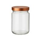10 Potes de Vidro Andino 360ml c/Tampa de Metal para Condimentos -