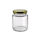 10 Potes de Vidro Belém 240ml c/Tampa de Metal para Condimentos -