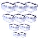 10 Potes Herméticos 910ml 550ml 360ml 175ml Linha Plasútil
