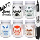 10 Potes Vidro Armazenar Leite Materno, Papinha (267.KAWAII)