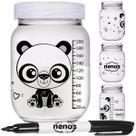 10 Potes Vidro Armazenar Leite Materno, Papinha (267.PANDA)
