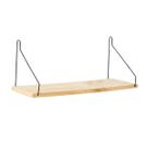10 Prateleira Madeira Alça Metal Nicho Aramado Decoração 34cm
