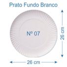10 Prato de Bolo Salgado Fundo Branco Nº7