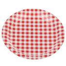 10 Pratos de Festa Junina Xadrez Vermelho Decoração Junino