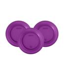 10 Pratos Descartáveis Festa Aniversário Roxo 15cm Decoração