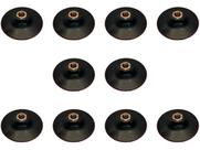 10 Pratos Plástico Rígido Rosca M14 Para Lixa 4'' Com tiras autocolantes - Stone Diamond