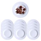 10 Pratos Raso em Melamina Para Sobremesa Buffet 17,5cm