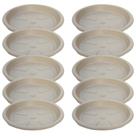 10 Pratos Redondos para Vasos de Planta 16cm de Plástico 10 Pratos Redondos para Vasos de Planta 16cm de Plástico