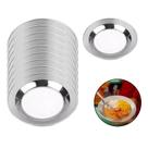 10 Pratos Refeição Aço Inox 22 Cm Creche Escola Resistente 10 Pratos Refeição Aço Inox 22 Cm Creche Escola Resistente