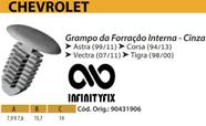 10 Presilha Grampo da Forração Interna - Cinza - Linha GM Astra - Corsa - Vectra - Tigra - P488