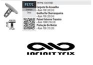 10 Presilha Grampo da Forração Interna do Carpete e Porta Malas-CINZA-LINHA FIAT Argo-P377C