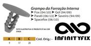 10 Presilha Grampo da Forração Interna Fox 04/10 Gol 94/09 Parati 06/13 Saveiro 94/09 Spacefox P125C