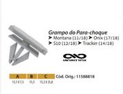 10 Presilha Grampo do Para-Choque - GM Chevrolet Montana Onix S10 Tracker - P394