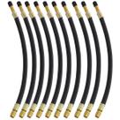 10 Prolongador Extensão Flexível Borracha 210mm Bico De Roda