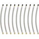 10 Prolongador Extensão Flexível Malha de Aço 270mm Bico De Roda