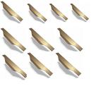 10 Puxadores para Armários e Gavetas, Perfil Slim, Bronze Fosco 200mm - RIKABUNI