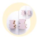 10 Puxadores Urso Infantil Porta Gaveta Cômoda Móveis Quarto