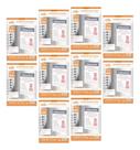 10 Quadro Mural Avisos Display Transparente De Parede A4