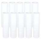 10 Refil Filtro Caixa D Água Cavalete Pp Liso 9 3/4 100micra Branco