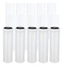 10 Refis Filtro Cavalete Ranhurado 5 Plissado Lavável 9 3/4 Branco