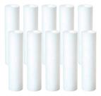 10 Refis Polipropileno Liso 2,5 X 25cm 1 E 25 Micra Branco