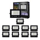 10 refletor led volter eco IP65 10w 6500k preto 900lm luz branco frio