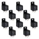 10 Rele Auxiliar injeção 5t 12v 40/10a Universal c/ suporte 10 Rele Auxiliar injeção 5t 12v 40/10a Universal c/ suporte