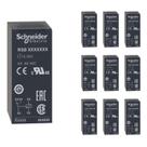 10 Relé Interface 8A Schneider 2C/O 220VCA RSB2A080M7