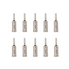 10 Reparos Encaixe Plug Adaptador Cromado para Fio Antico