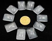 10 Retângulo Cabochão para Pingente de Pedra Cristal Opalado Lapidado Calibrado 15 x 20 MM