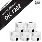 10 Rolos Dk 1202 - Etiqueta Compatível Dk 1202