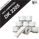 10 Rolos Dk 2205 - Etiqueta Compatível Dk2205