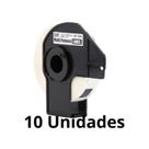 10 Rolos Etiqueta Comp Uso Brother Dk-1204 C/suporte 17x54mm