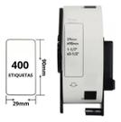 10 Rolos Etiqueta Térmica Dk11201 (400pçs) - Masterprint Br Branco 10 Rolos Etiqueta Térmica Dk11201 (400pçs) - Masterprint Br Branco