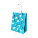 10 Sacola De Papel Kraft Presente Natal Urso 23,5x10x31,5cm