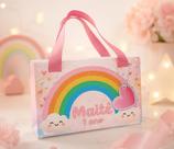 10 Sacola Personalizada Arco Iris Sacola Arco Iris Festa Arco Iris Lembrancinha Arco Iris Tema Arco Iris