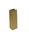 10 Sacolas de Papel kraft para garrafa de vinho: 35x11x9cm Cor:Ouro