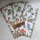 10 Sacolas Plástica com fecho Festa Dinossauros Cute - Inspire sua festa Loja