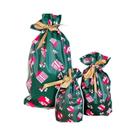 10 Sacolas Retangulares De Tecido Multiuso Para Presentes Com Fecho De Cordão Para O Natal E
