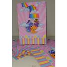 10 Sacolas Temáticas Lembrancinha Festa Bolofofo Rosa.
