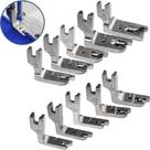 10 Sapatas Calcador Fazer Bainha Enrolada Reta Industrial