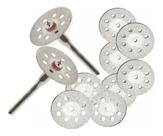 10 Serra Discos 22mm Diamantados Corte Micro Retífica Dremel
