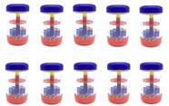 10 Shaker chocalho INFANTIL ganzá colorido SHKRAIN9 pequeno