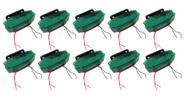 10 Sinaleira Lanterna Lateral Led Peixinho Caminhão Carreta Com Vigia Verde