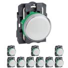 10 Sinaleiro Ø22mm Plástico P/ Lâmpada Ba9s Branco até 250V Schneider